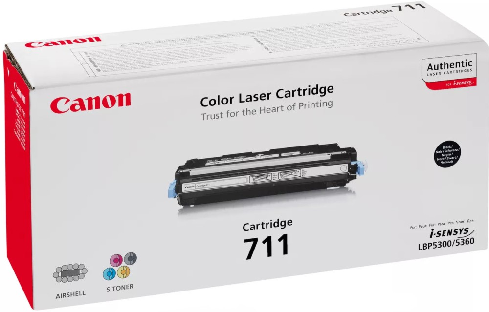   Canon CRG-711BK Black - 6000  - 