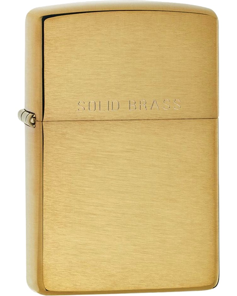   Zippo Solid Brass -   Classic - 