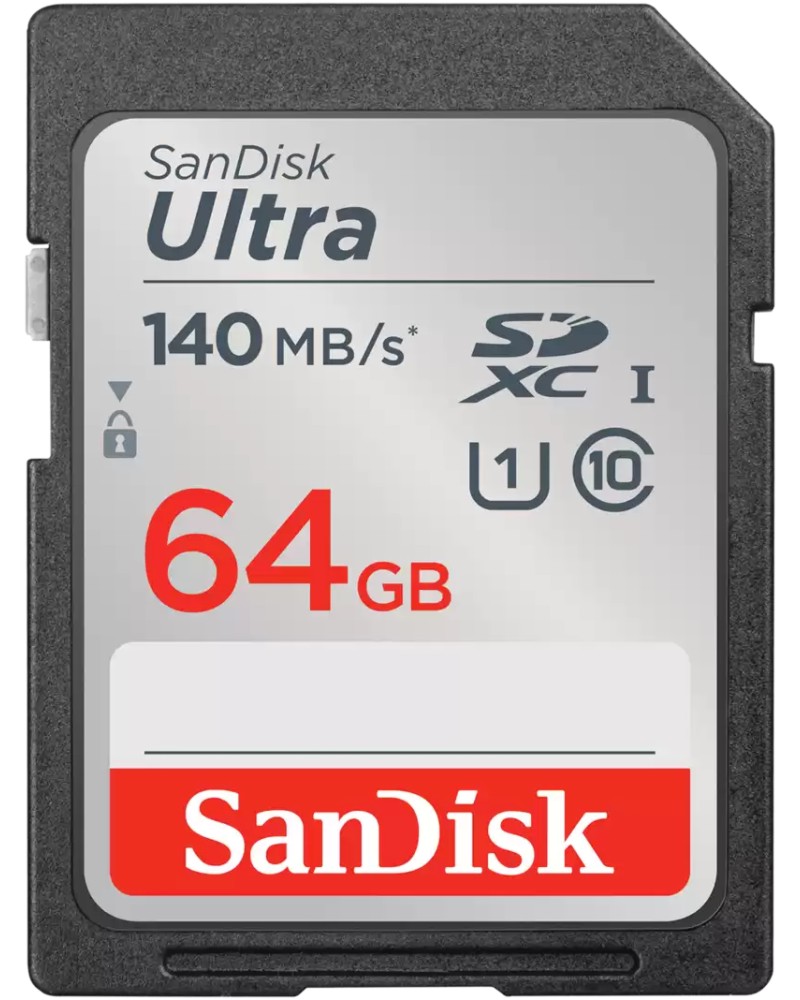 SDXC   64 GB SanDisk - Class 10, U1   Ultra - 