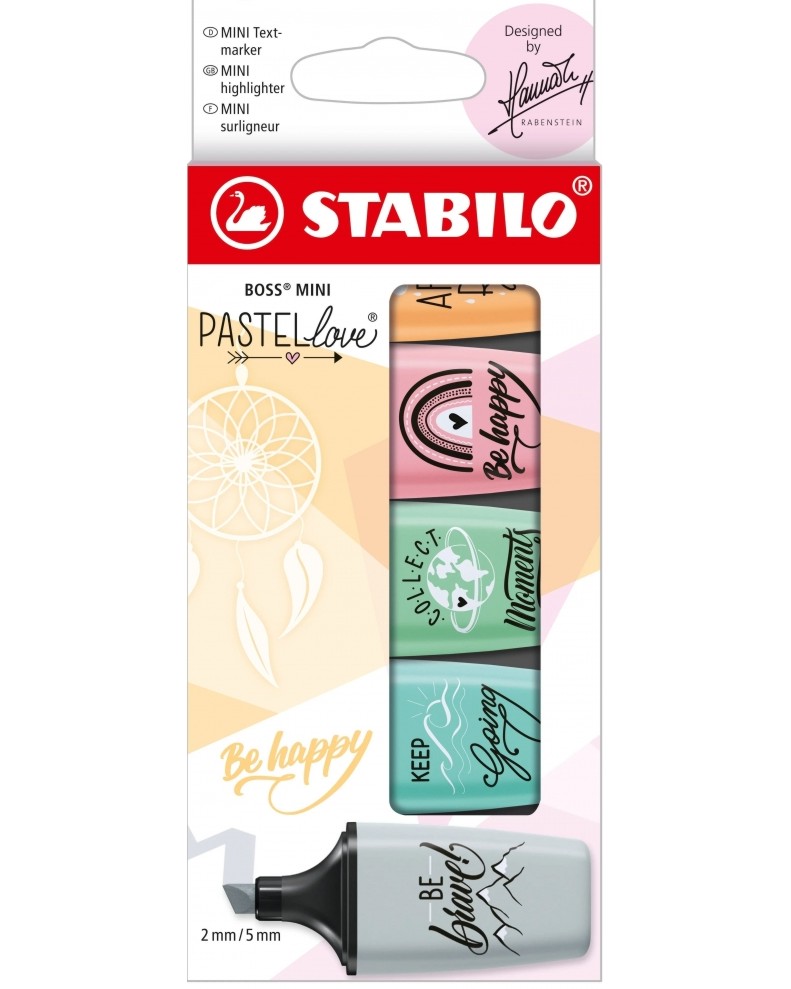   Stabilo Boss Mini 2.0 - 5    Pastellove - 