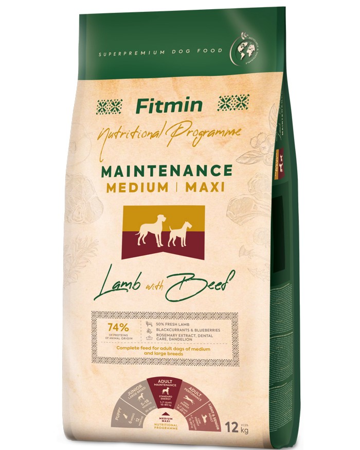     Fitmin Maintenance Medium Maxi - 12 kg,    ,   Nutritional Programme,  1  7 ,      - 