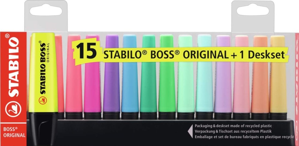   Stabilo Boss Original Deskset - 15 `  - 