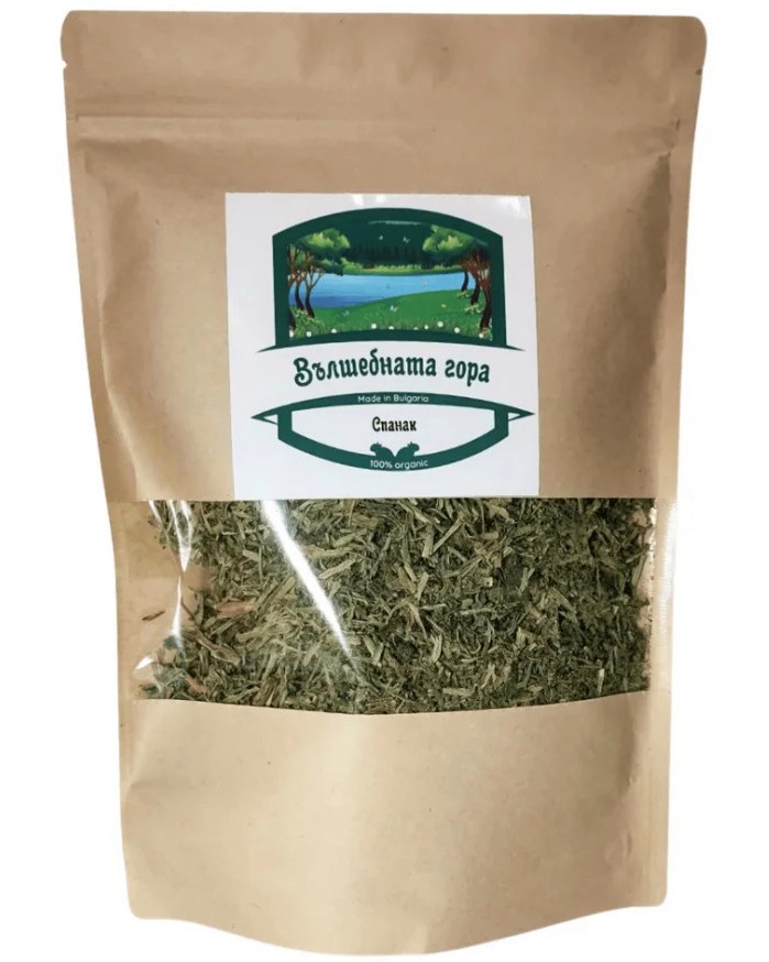Натурална храна за зайчета и гризачи Вълшебната гора Натурална храна за зайчета и гризачи Вълшебната гора - 200 g, от сушен спанак - храна