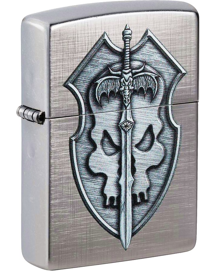   Zippo Medieval Sword and Shield Skull - 