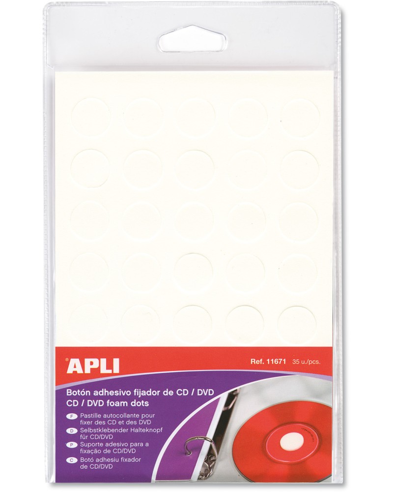    CD/DVD Apli - 35   ∅ 1.5 cm - 