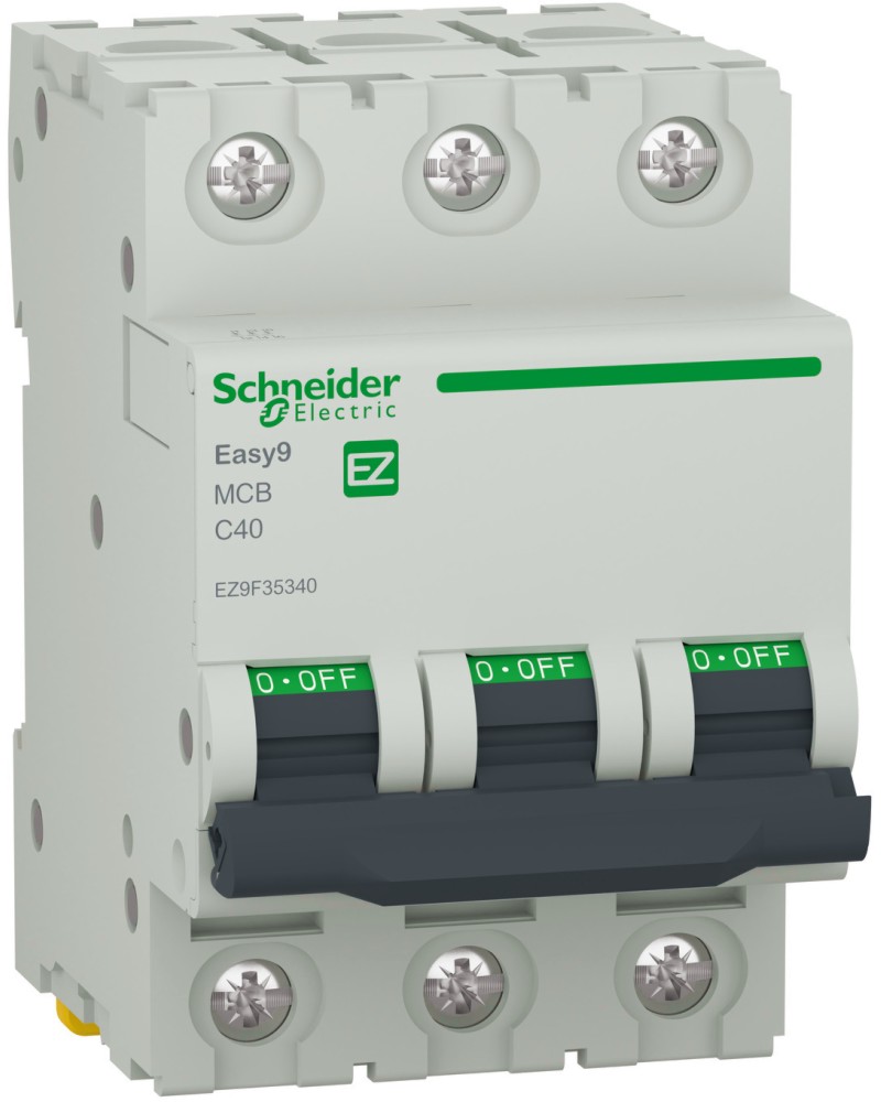     DIN  Schneider Electric 3P 40A 400V 6kA -  C   Easy9 - 