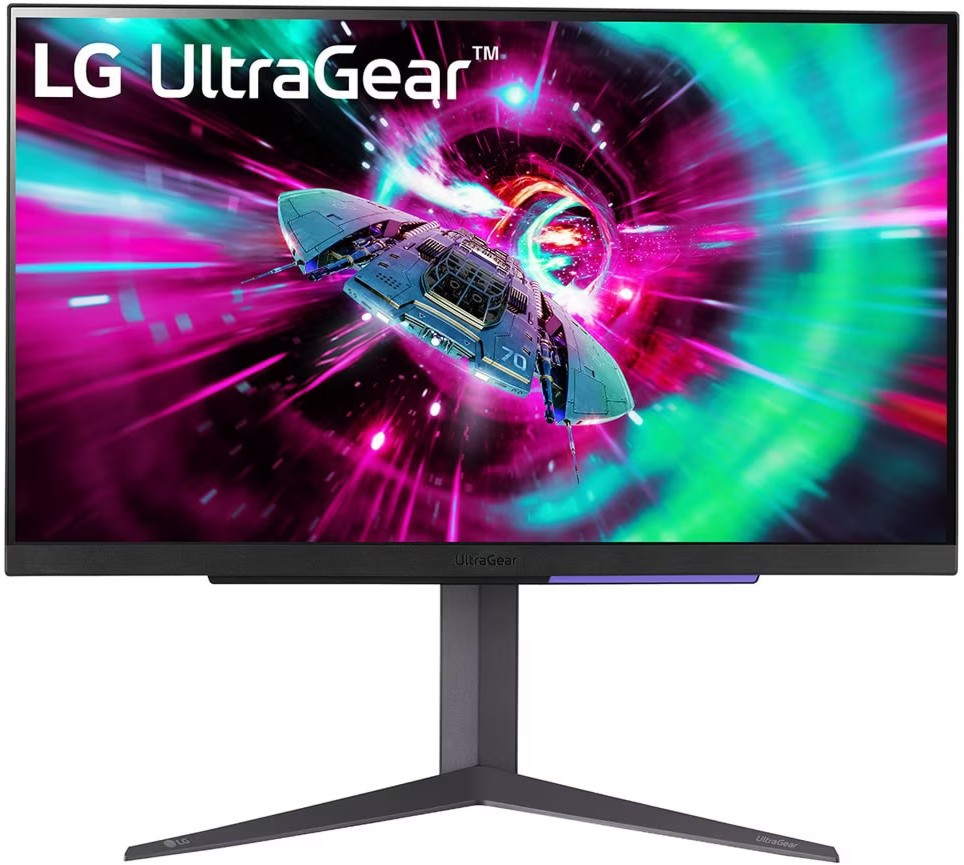  LG 27GR93U-B - 27", IPS, 144 Hz, 16:9, 3840 x 2160, 1 ms, 2 x HDMI, DisplayPort, AMD FreeSync Premium, NVIDIA G-Sync - 