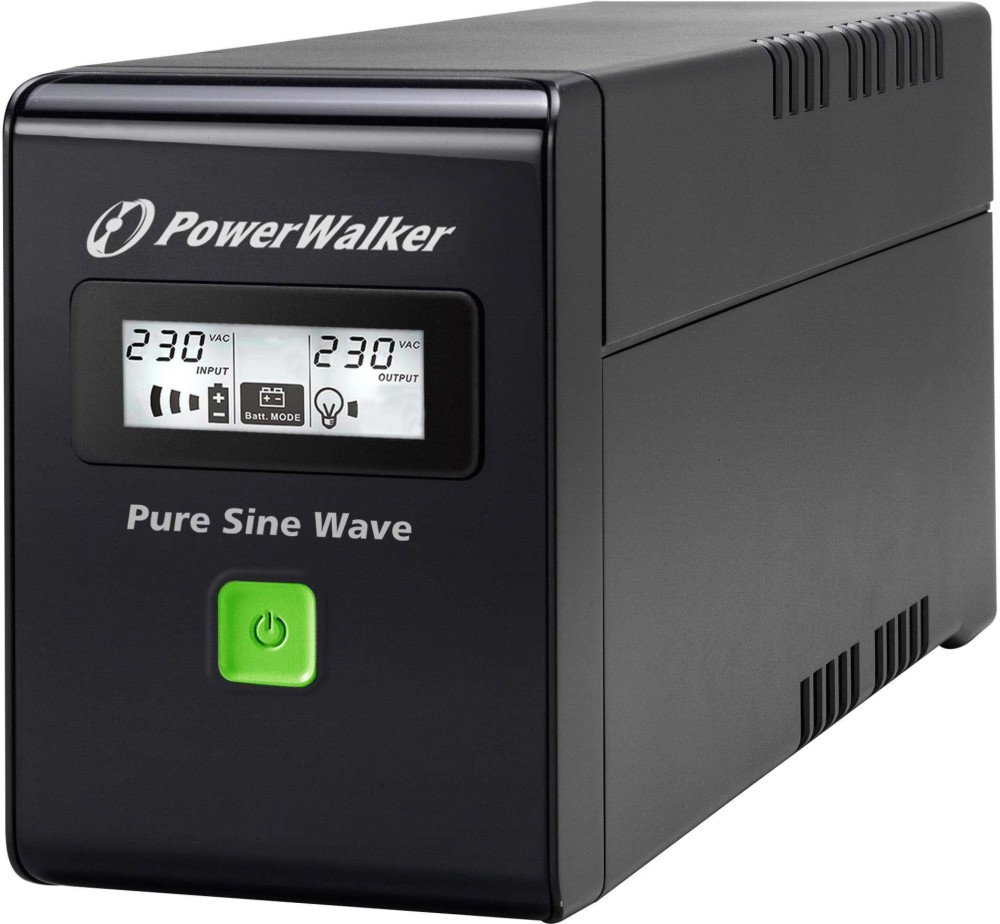    UPS PowerWalker VI 600 SW - 600 VA, 360 W, 12V / 7Ah, 2x Schuko , 2x RJ-11/RJ-45 , USB, LCD , Line Interactive - 