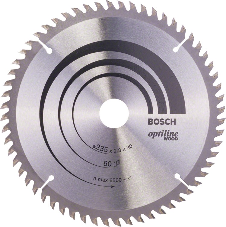     Bosch - ∅ 235 / 30 / 1.8 mm  60    Optiline Wood - 