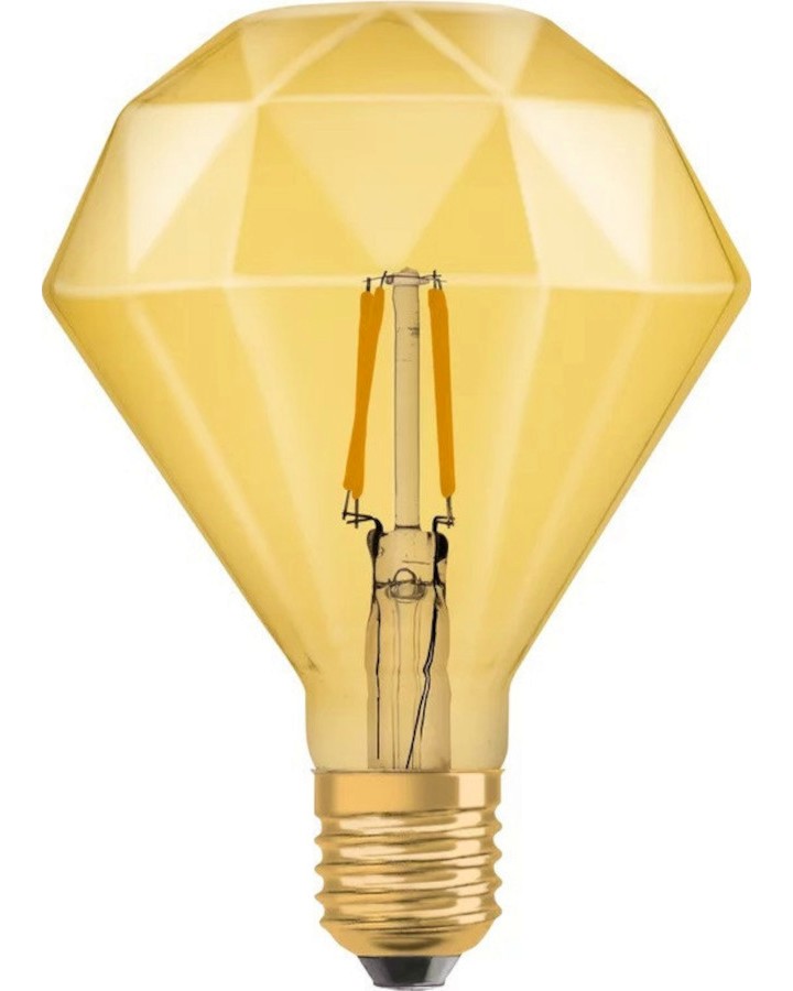 LED  Osram LED CL DIAMOND FIL GOLD 40 825 E27 4.5 W 2400K - 470 lm   Vintage 1906 - 