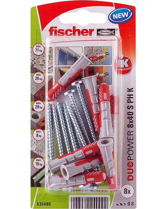     PZ Fischer DuoPower S PH K - 8 - 18    ∅ 5 - 8 mm   25 - 40 mm - 