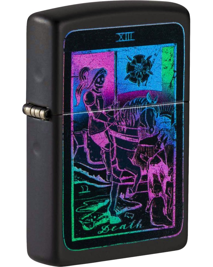   Zippo Tarot Card Design -   Black Light - 