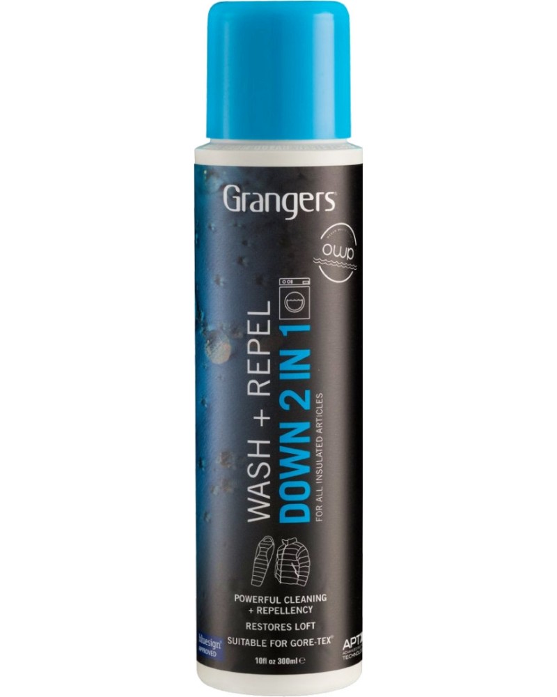         2  1 Grangers OWP Wash + Repel Down - 300 ml -  