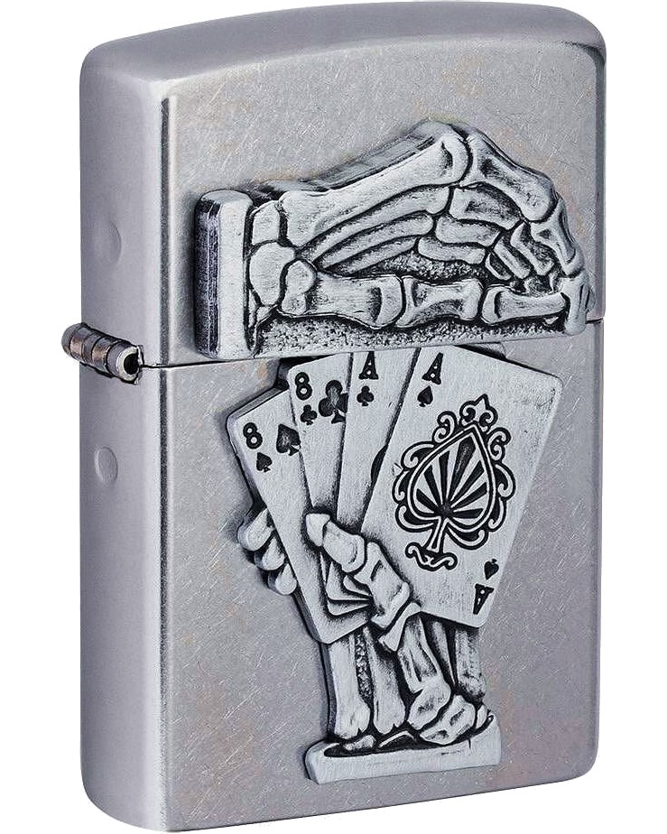   Zippo Dead Mans Hand Emblem Design - 