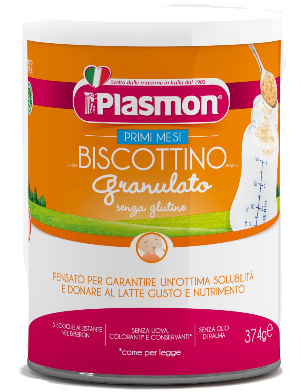 Primi Mesi Biscottino Granulato senza glutine 2 x 374 g