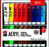 Акрилни бои Marabu Basic Colors - 18 цвята x 36 ml -
