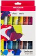 Акрилни бои Royal Talens Standart - Пейзажни цветове - 12 цвята x 20 ml от колекцията Amsterdam - боя