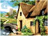 Рисуване по номера Royal & Langnickel - Къща край реката - 39 x 30 cm -