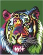 Рисуване по номера Foska - Тигър - 40 x 50 cm -
