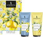 Подаръчен комплект Afrodita Cosmetics - Душ гел и сорбе за тяло - продукт