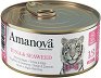 Консерва за котки Amanova - 70 g, с риба тон и морски водорасли в желе, в зряла възраст - храна