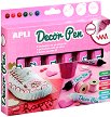 Гел-бои Apli Decor Pen - 6 цвята x 25 ml -