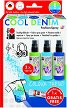 Спрей за текстил Marabu Cool Denim - 3 цвята x 100 ml и контур -
