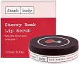 Frank Body Cherry Bomb Lip Scrub - Захарен скраб за устни с аромат на череша - продукт