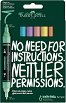 Двустранни акрилни маркери Faber-Castell Pastel - 6 цвята от серията Multimark -