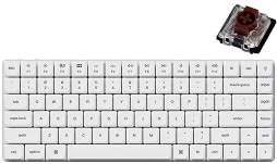    Keychron K3 Pro - 75%, Bluetooth, USB, ANSI Layout, RGB, Hot-Swap, Gateron Low Profile 2.0 Brown - 