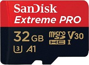 Micro SDHC   32 GB SanDisk - Class 10, U3, V30, A1  SD    Extreme Pro - 