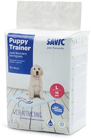     Savic Puppy Trainer Pads L - 15 ÷ 100 , 45 x 60 cm - 