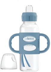     Dr. Brown's Wide Neck Sippy Bottle - 250 ml,   ,   Milestones, 6+  - 