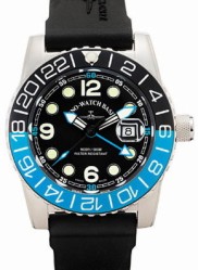  Zeno-Watch Basel - Quartz GMT Points (Dual Time) 6349Q-GMT-a1-4 -   "Airplane Diver" - 