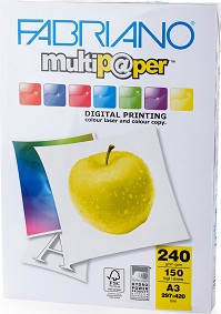   A3 Fabriano Multipaper - 150 , 240 g/m<sup>2</sup>   165 - 