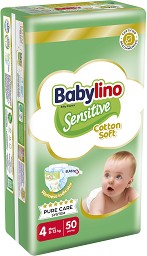  Babylino Sensitive Cotton Soft 4 Maxi - 50 ,   8-13 kg - 