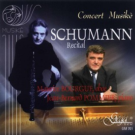 Schumann. Recital - Maurice Bourgue, Jan Bernard Pommier - 