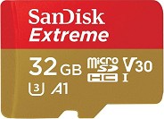 Micro SDHC   32 GB SanDisk - Class 10, U3, V30, A1  SD    Extreme - 