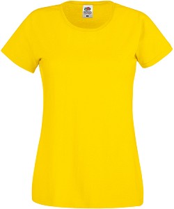   Fruit of the Loom - Yellow - 100% ,   Lady Fit Original - 