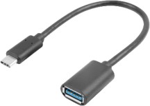  USB-C male  USB-A female Lanberg - 15 cm - 