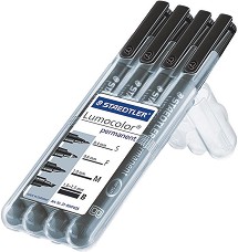   Staedtler Lumocolor OHP - 4    S, F, M, B - 