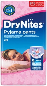  Huggies DryNites Pyjama Pants Girl 8-15 - 9 ,   27-57 kg - 