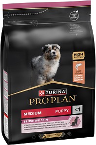        Purina Pro Plan Sensitive Skin Puppy - 3  12 kg,  ,   Medium,  6   1 ,  70 kg - 