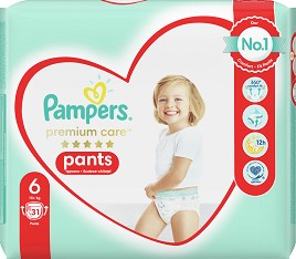  Pampers Premium Care Pants 6 - 31 ÷ 42 ,   15+ kg - 