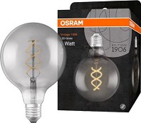 LED  Osram GLOBE125 SMOKE25 818 E27 5 W 1800K - 150 lm   Vintage 1906 - 