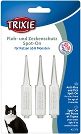     Trixie Anti-Flea and Tick Spot-On for Cats - 3  x 1 ml,   8  - 