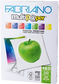    A3 Fabriano Multipaper - 250 , 160 g/m<sup>2</sup>   165 - 