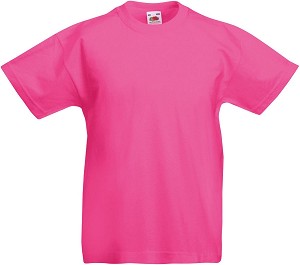   Fruit of the Loom - Fuchsia - 100% ,   Kids Valueweight - 