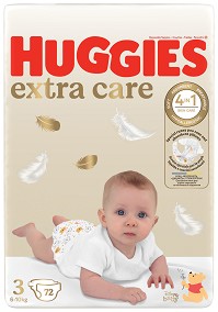  Huggies Extra Care 3 - 72 ,   5-9 kg,     - 