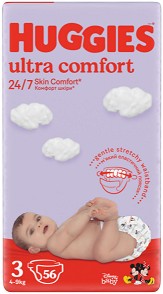  Huggies Ultra Comfort 3 - 36  56 ,   4-9 kg,       - 